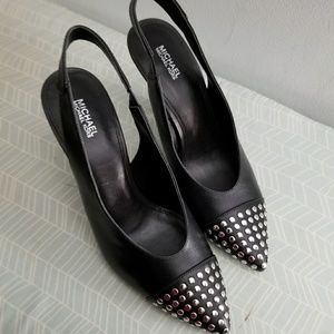 Michael Kors New Leather Sling Back Size 8 1/2
